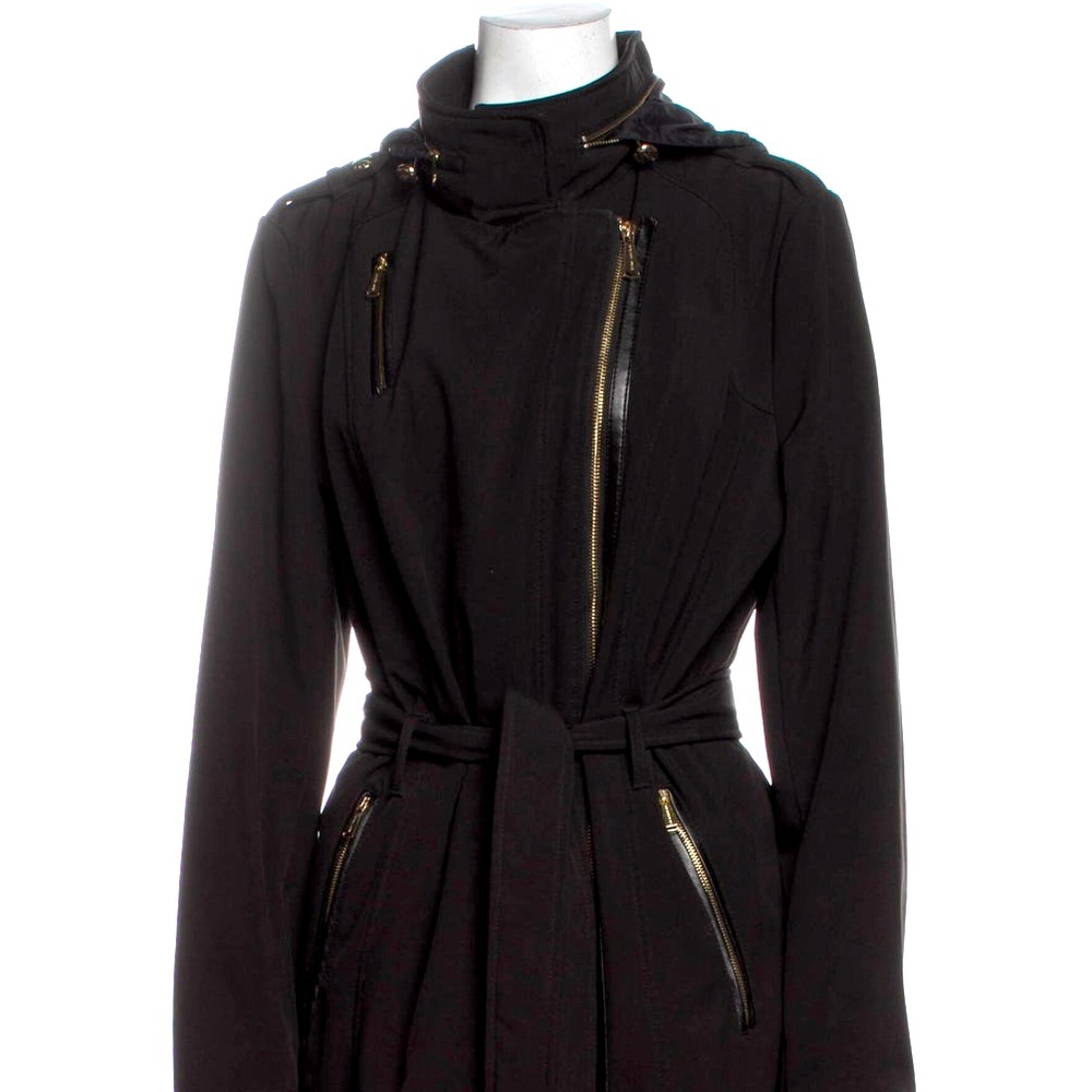 Michael Kors Waterproof Trench with Zip Away Hood Size XS